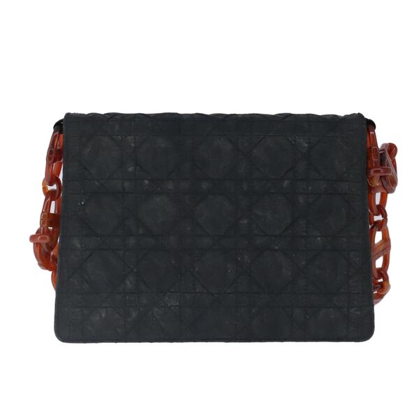 DIOR Canage Chain Shoulder Bag Nylon Black - Picture 2 of 13